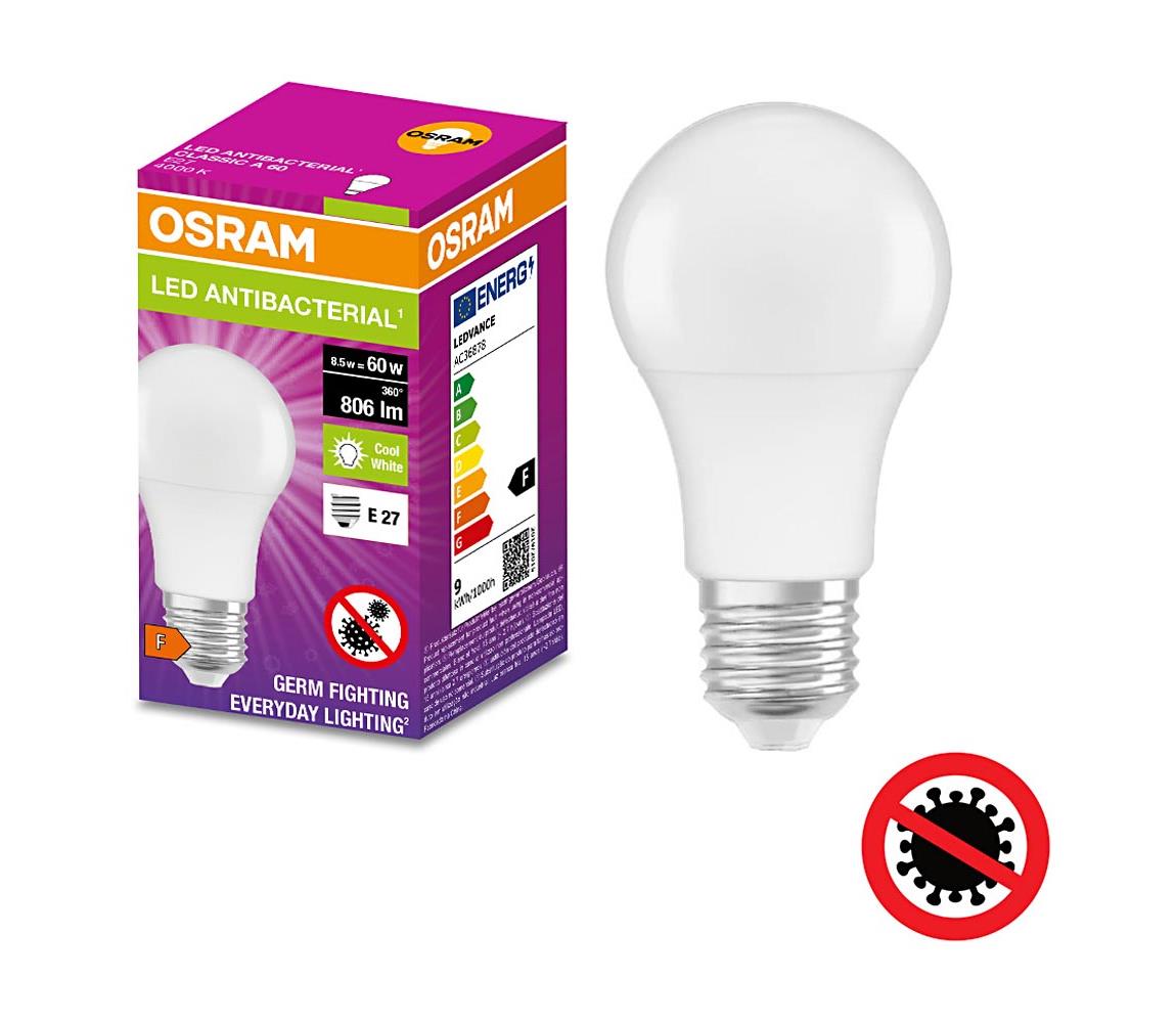 Osram LED Antibakteriálna žiarovka  A60 E27/8,5W/230V 4000K - Osram 