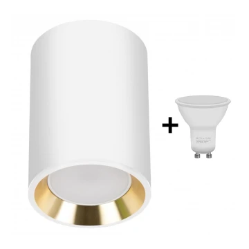 LED Bodové svietidlo CHLOE 1xGU10/6W/230V guľatý biela/zlatá
