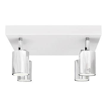 LED Bodové svietidlo TUNE 4xGU10/4,8W/230V matný chróm/biela