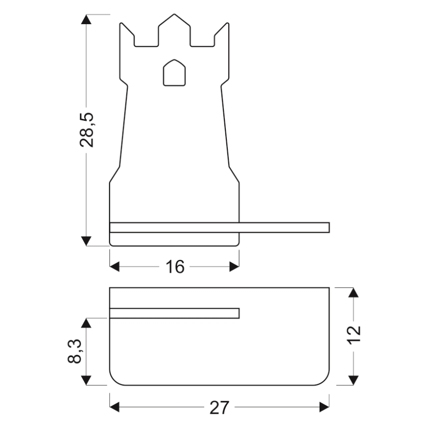 LED Detské nástenné svietidlo s poličkou TOWER LED/4W/230V čierna/drevo, FSC certifikované