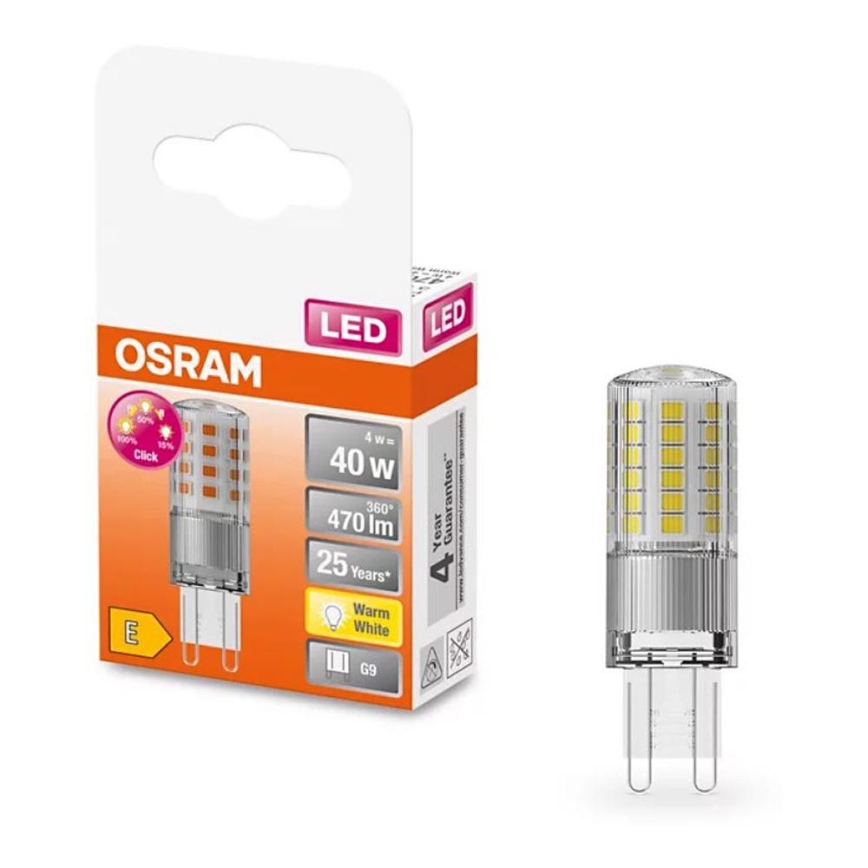 LED Krokovo stmievateľná žiarovka G9/4W/230V 2700K - Osram