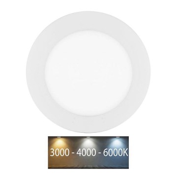 LED Kúpeľňové podhľadové svietidlo LADA LED/6W/230V 3000/4000/6000K pr. 12 cm IP44 biela