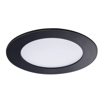 LED Kúpeľňové podhľadové svietidlo ROUNDA LED/6W/230V IP44 čierna pr. 12 cm