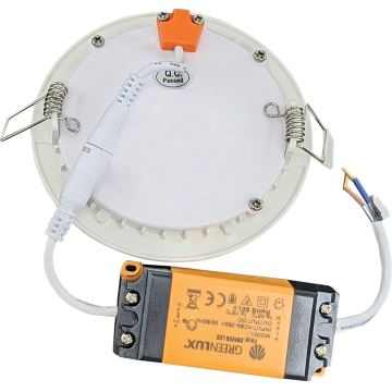 LED Kúpeľňové podhľadové svietidlo VEGA LED/24W/230V 3800K pr. 29,8 cm IP44 snehovo biela