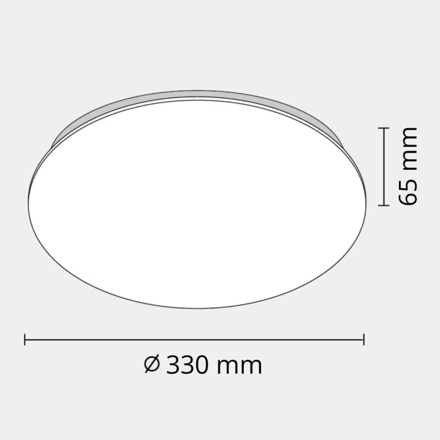 LED Kúpeľňové stropné svietidlo ADAR LED/17W/230V IP44 4000K