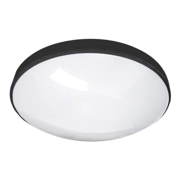 LED Kúpeľňové stropné svietidlo CIRCLE LED/24W/230V 4000K pr. 37 cm IP44 čierna