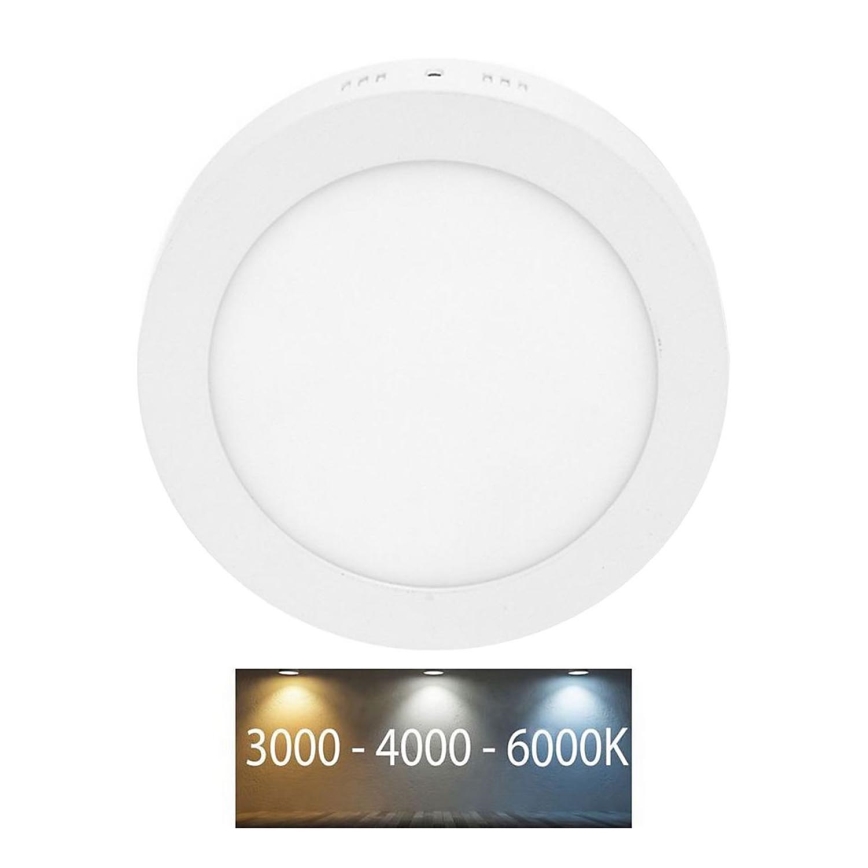 LED Kúpeľňové stropné svietidlo LADA LED/12W/230V 3000/4000/6000K pr. 17 cm IP44 biela