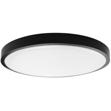 LED Kúpeľňové stropné svietidlo LED/18W/230V IP44 4000K pr. 25 cm čierna