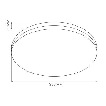 LED Kúpeľňové stropné svietidlo MOON LED/18W/230V chróm IP44