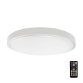 LED Kúpeľňové stropné svietidlo so senzorom SAMSUNG CHIP LED/24W/230V IP44 3000K pr. 35 cm biela + diaľkové ovládanie