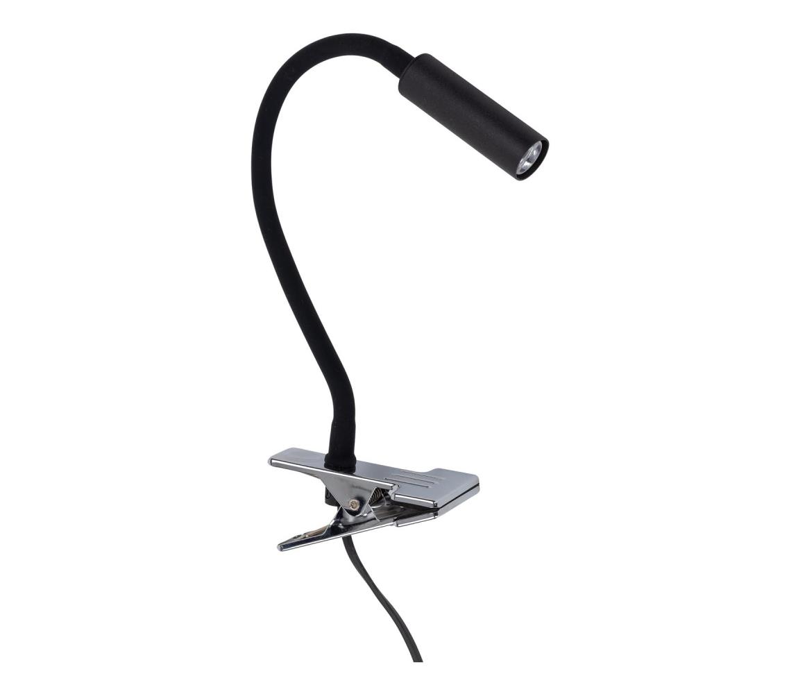  LED Lampa s Klipom LAGOS 1xG9/3W/230V čierna 