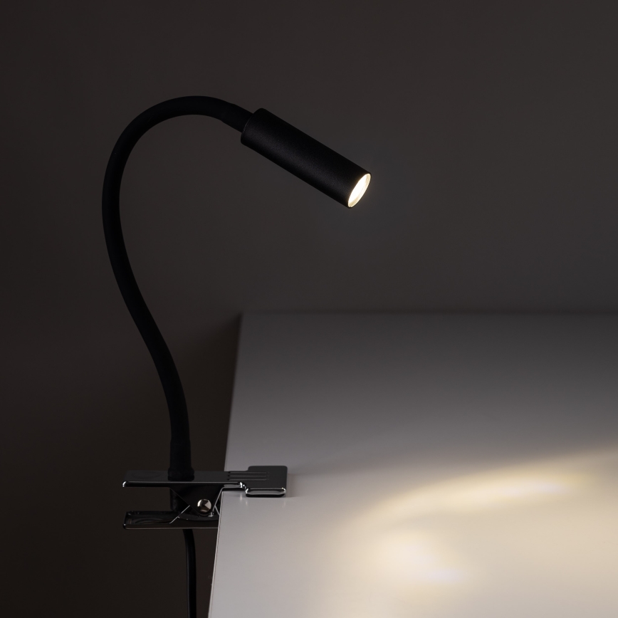 LED Lampa s Klipom LAGOS 1xG9/3W/230V 4000K čierna