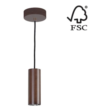 LED Luster na lanku PIPE 1xGU10/5W/230V buk – FSC certifikované