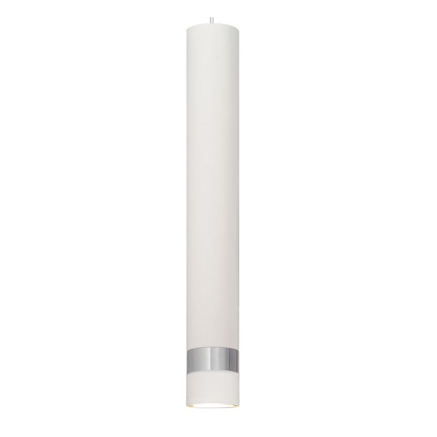 LED Luster na lanku TUBA 3xGU10/4,8W/230V biela/lesklý chróm