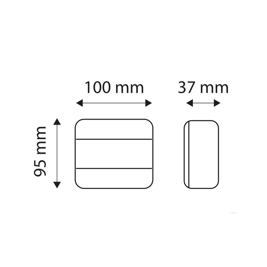 LED Multifunkčné zadné svietidlo MULTI LED/1,5W/12V IP65 červená/oranžová