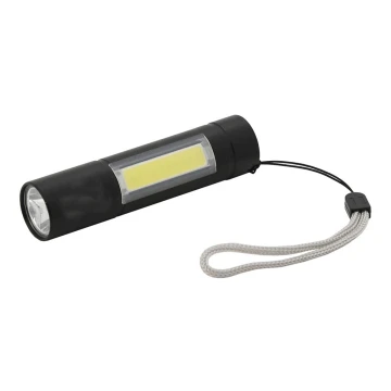 LED Nabíjacia baterka LED/400mAh čierna