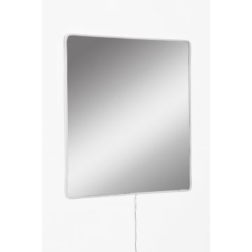 LED Nástenné zrkadlo s podsvietením SQUARE 50x50 cm biela