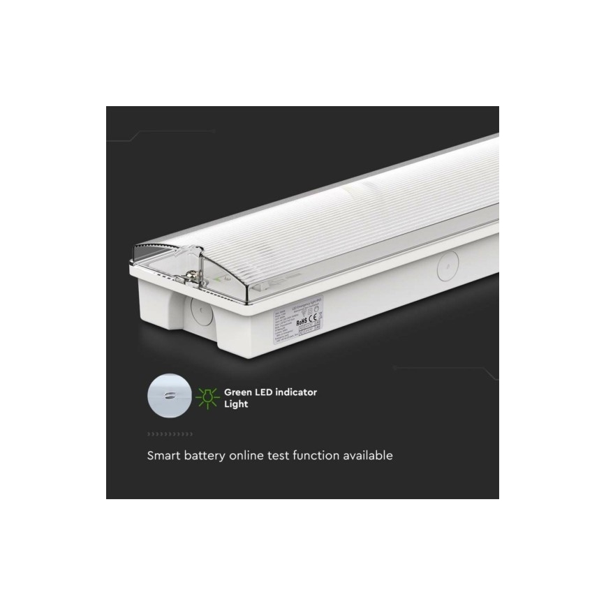 LED Núdzové svietidlo EMERGENCY EXIT LED/3W/230V 6400K IP65