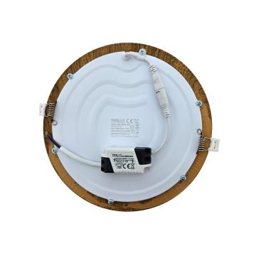 LED Podhľadové svietidlo CIRCLE LED/18W/230V 4200K 22 cm hnedá