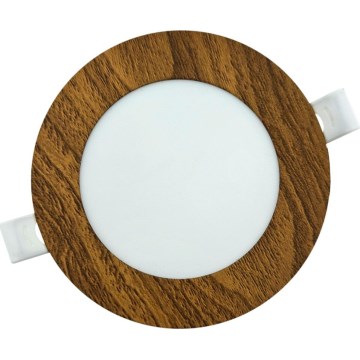 LED Podhľadové svietidlo CIRCLE LED/6W/230V 4200K 11,8 cm hnedá