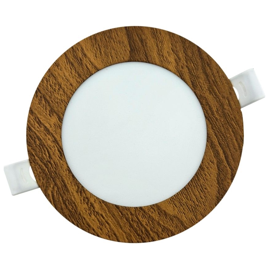 LED Podhľadové svietidlo CIRCLE LED/6W/230V 4200K 11,8 cm hnedá