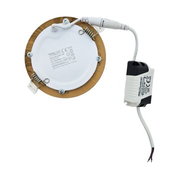 LED Podhľadové svietidlo CIRCLE LED/6W/230V 4200K 11,8 cm hnedá