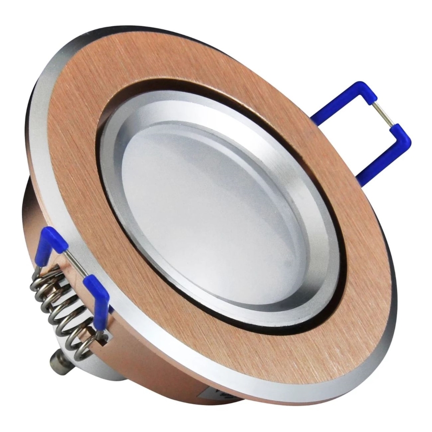 LED Podhľadové svietidlo SLNKO OLAL 1xGU10/3,5W/230V 3000K pr. 8,4 cm zlatá