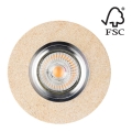 LED Podhľadové svietidlo VITAR 1xGU10/5W/230V pieskovec – FSC certifikované