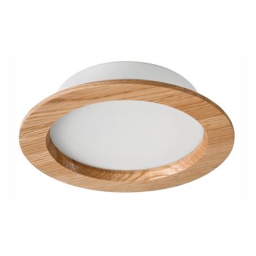 LED Podhľadové svietidlo WOODY SPOT LED/16,5W/230V 4000K dub ø 18,5 cm