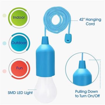 LED Prenosná lampa LED/1W/3xAAA zelená