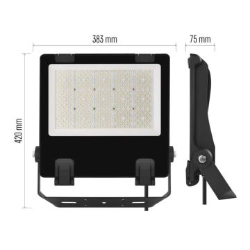 LED Reflektor AVENO LED/200W/230V 4000K 32000 lm IP66 čierna