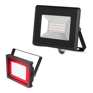 LED Reflektor LED/20W/230V IP65 červené svetlo