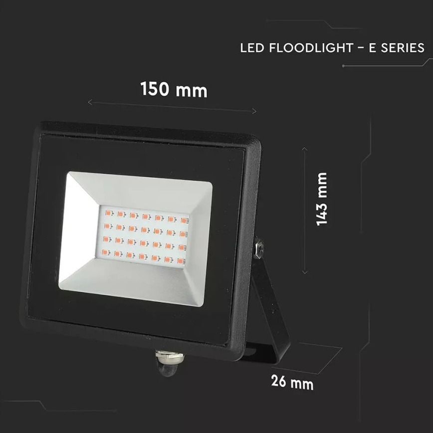 LED Reflektor LED/20W/230V IP65 ružové svetlo