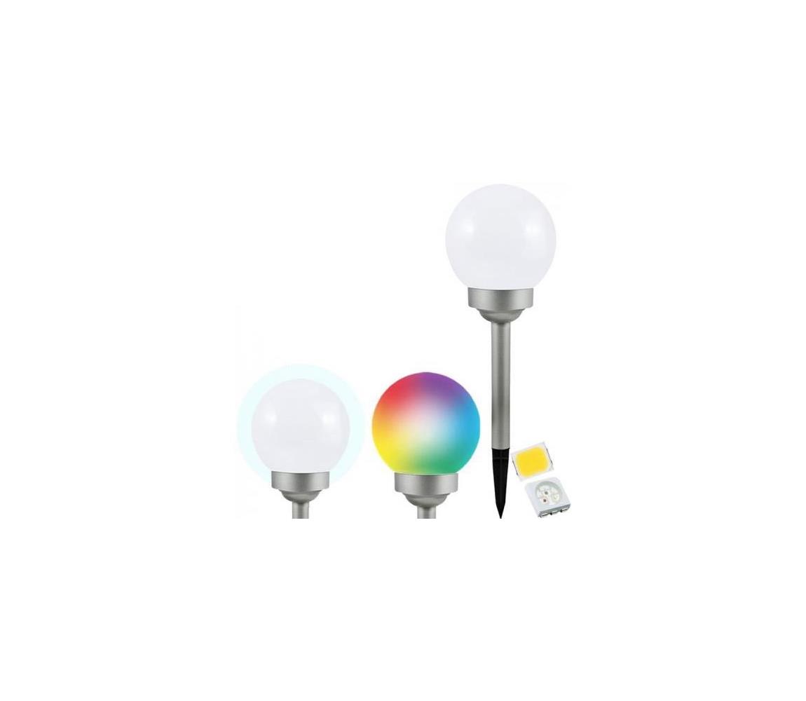  LED RGB Solárna lampa BALL LED/0,2W/AA 1,2V/600mAh IP44 