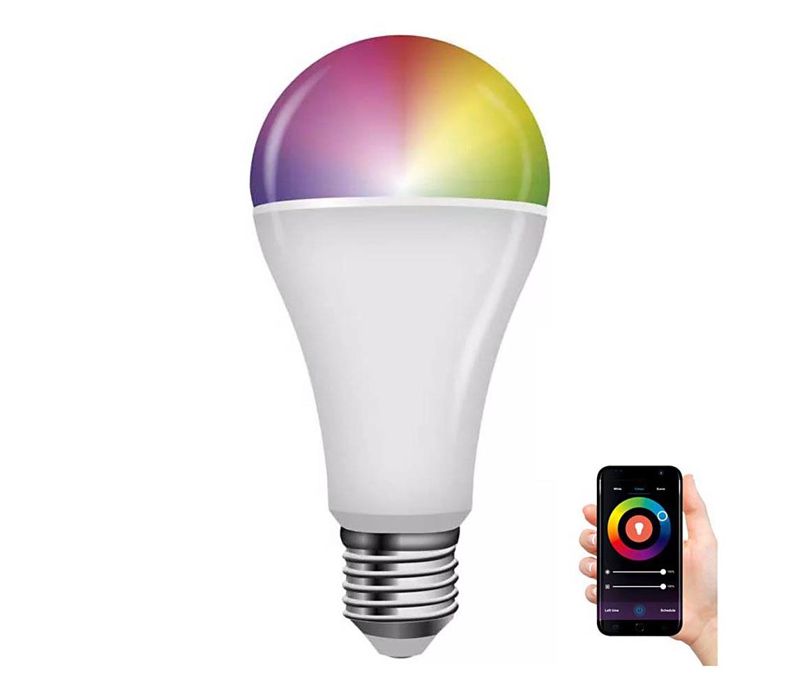  LED RGB Stmievateľná žiarovka GoSmart A65 E27/14W/230V 2700-6500K Tuya 