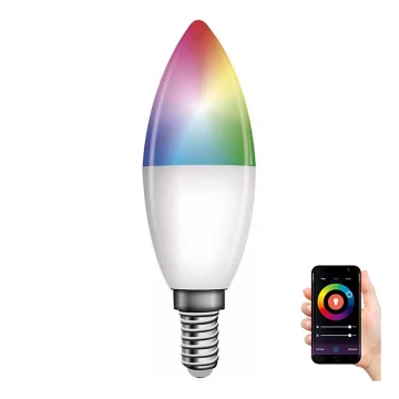 LED RGB Stmievateľná žiarovka GoSmart E14/4,8W/230V 2700-6500K Tuya