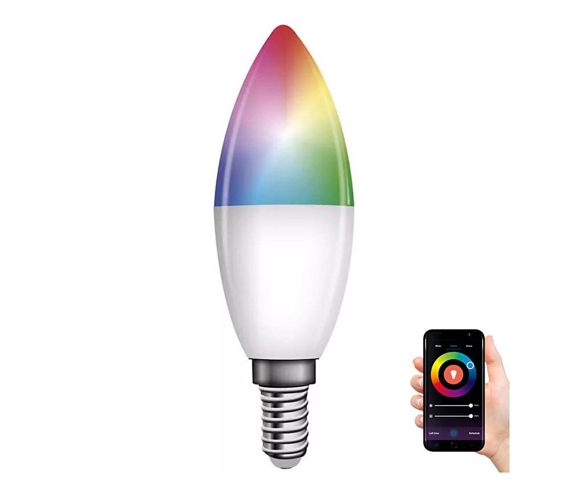  LED RGB Stmievateľná žiarovka GoSmart E14/4,8W/230V 2700-6500K Tuya 