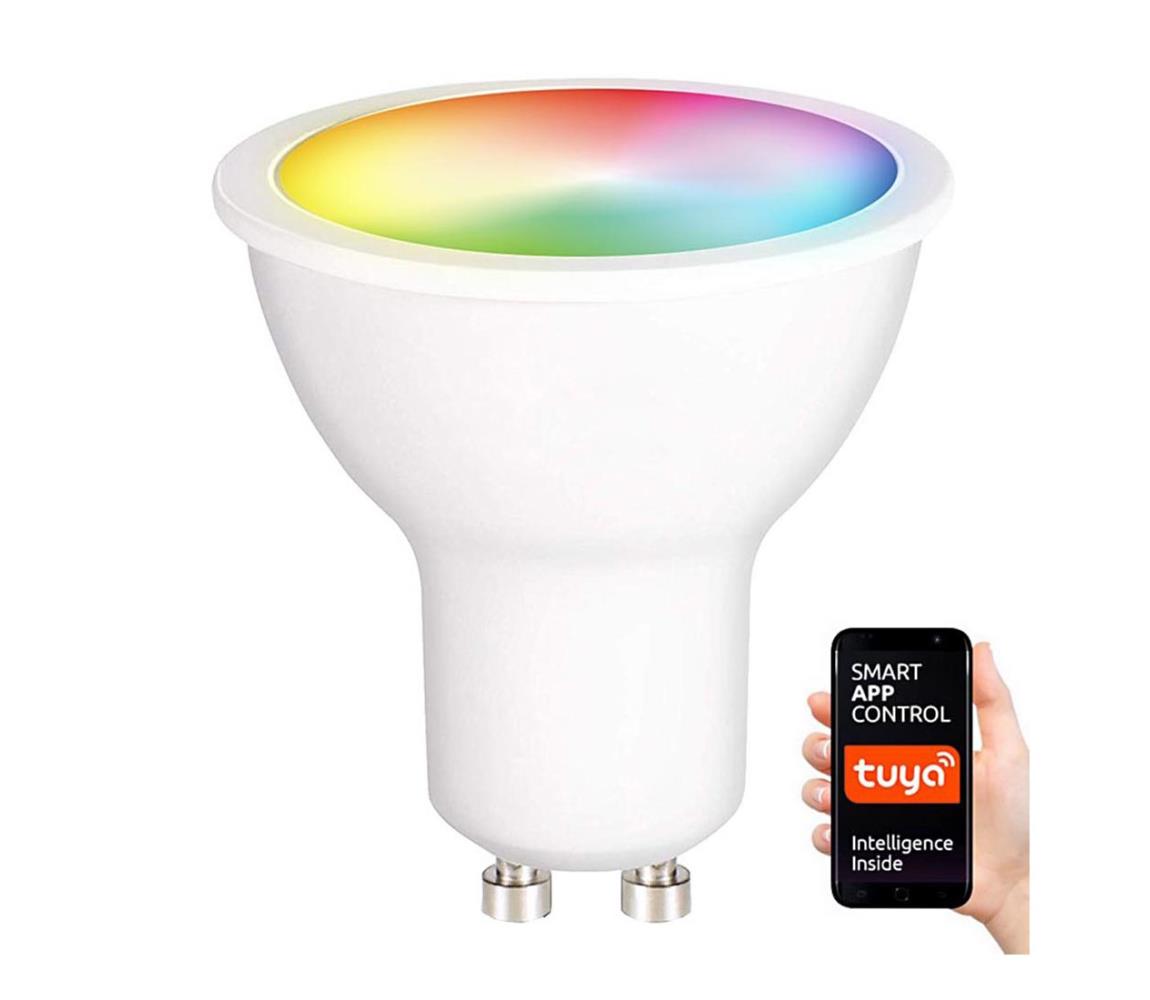  LED RGB Stmievateľná žiarovka GU10/5W/230V 2700-6500K Wi-Fi Tuya 