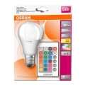 LED RGB Stmievateľná žiarovka STAR+ A60 E27/9W/230V 2700K - Osram