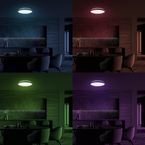 LED RGB Stmievateľné stropné svietidlo RINGO LED/36W/230V + diaľkové ovládanie