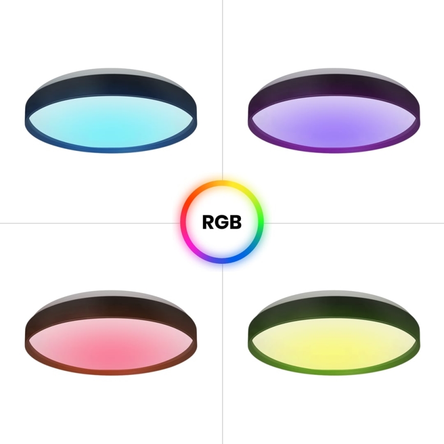 LED RGB Stmievateľné stropné svietidlo RINGO LED/36W/230V + diaľkové ovládanie