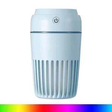 LED RGB Zvlhčovač vzduchu 300 ml LED/2W/5V modrá