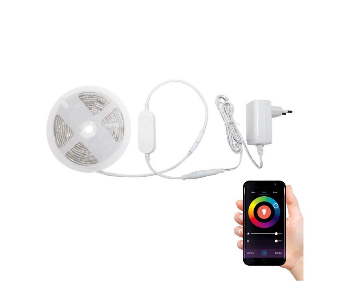  LED RGBW Kúpeľňový stmievateľný pásik LED/12,5W/12V IP65 5m Wi-Fi Tuya 