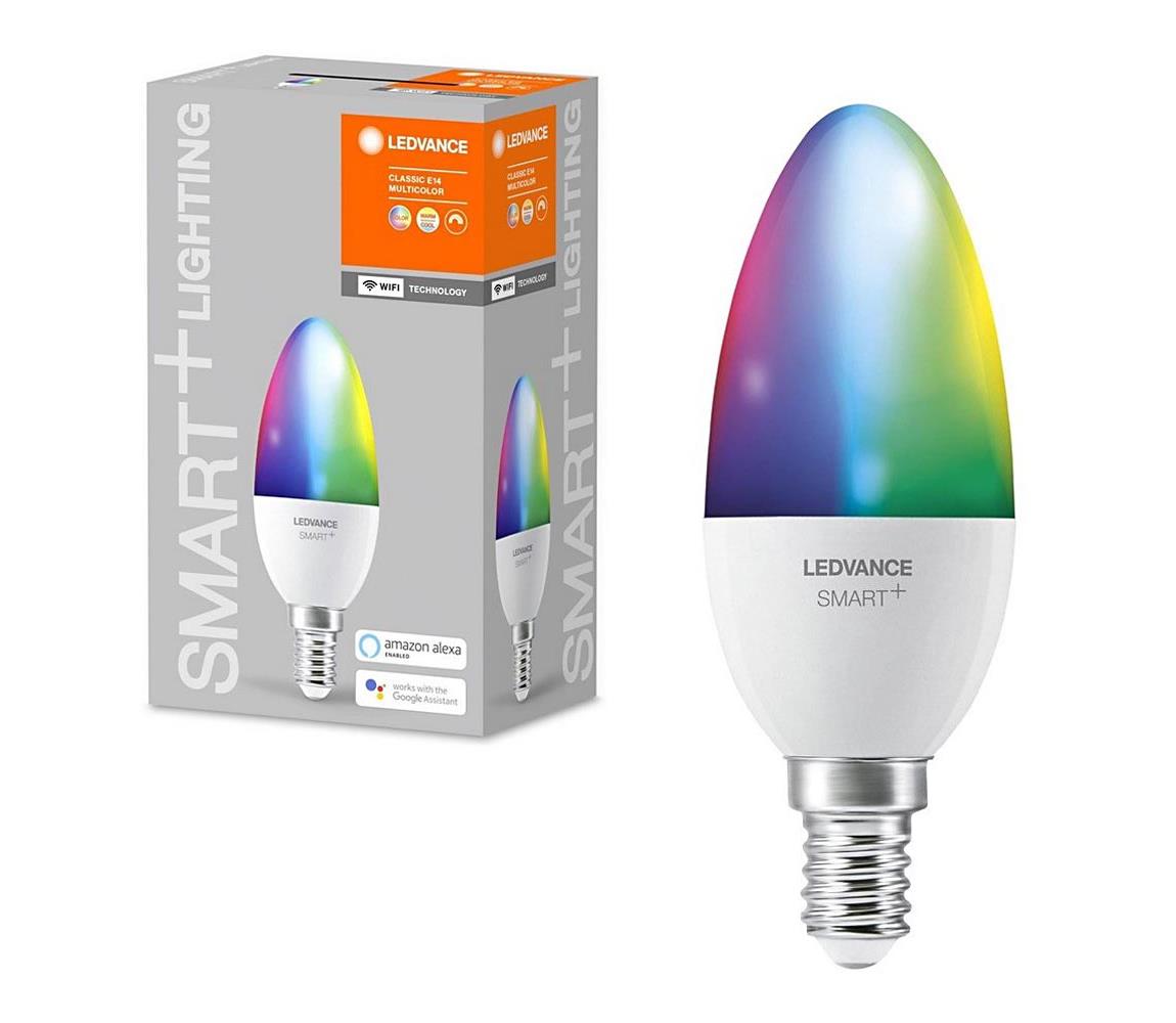 Ledvance LED RGBW Stmievateľná žiarovka SMART+ E14/5W/230V 2700K-6500K - Ledvance 