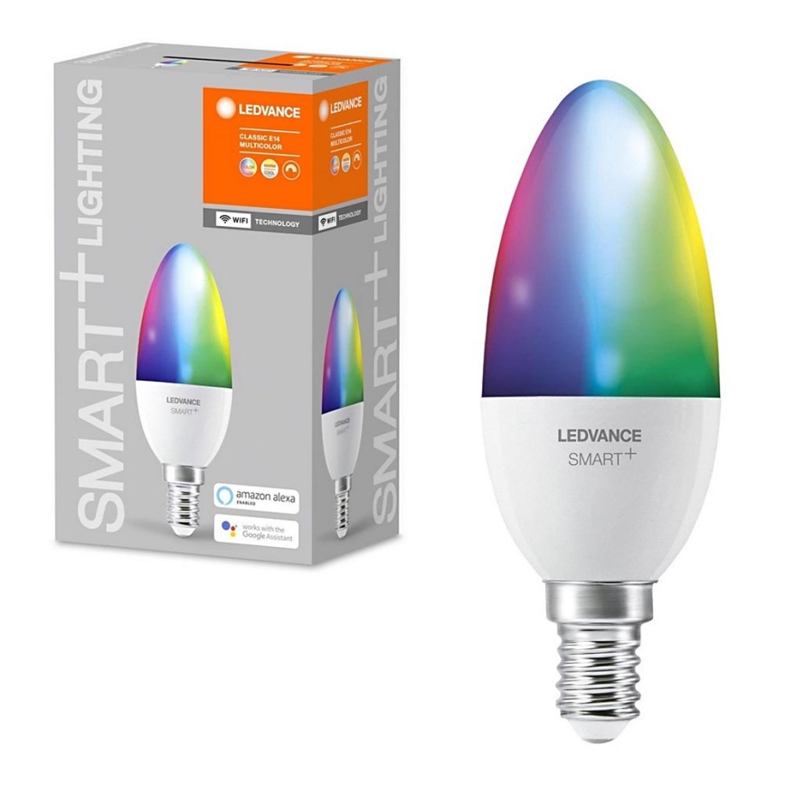 LED RGBW Stmievateľná žiarovka SMART+ E14/5W/230V 2700K-6500K Wi-Fi - Ledvance