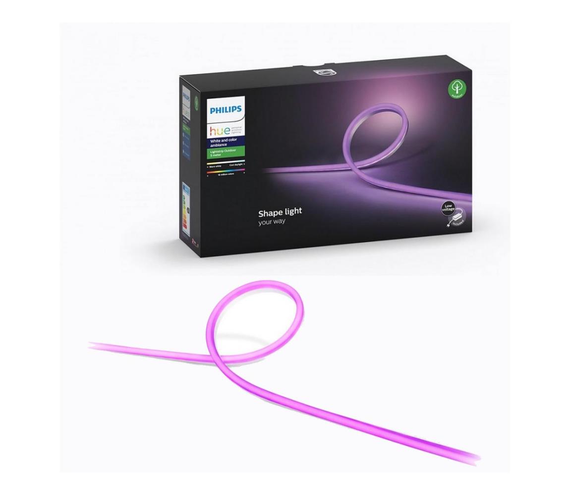 Philips LED RGBW Stmievateľný pásik Philips Hue Outdoor Strip LED/40W 5m IP67 