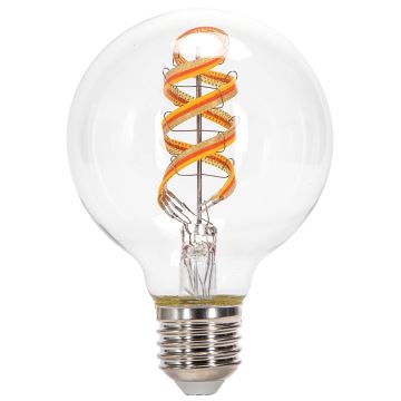 LED RGBW Žiarovka FILAMENT G80 E27/4,9W/230V 2700K - Aigostar