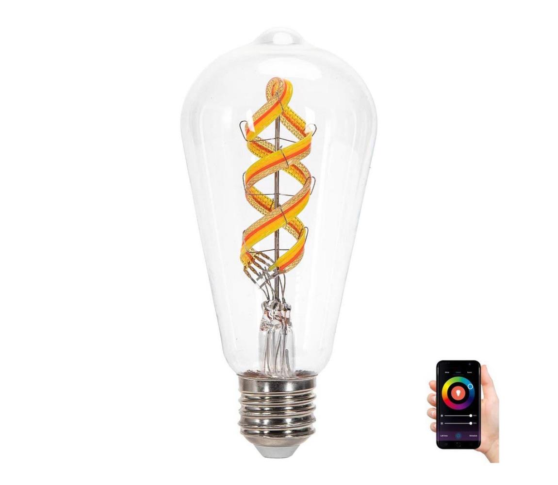  B.V. LED RGBW Žiarovka FILAMENT ST64 E27/4,9W/230V 2700K -  