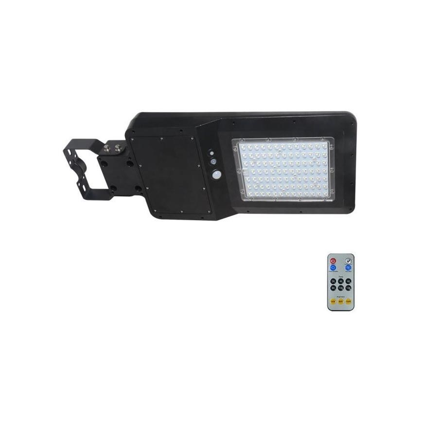 LED Solárna pouličná lampa so senzorom LED/40W/9,6V IP65 4000K + diaľkové ovládanie