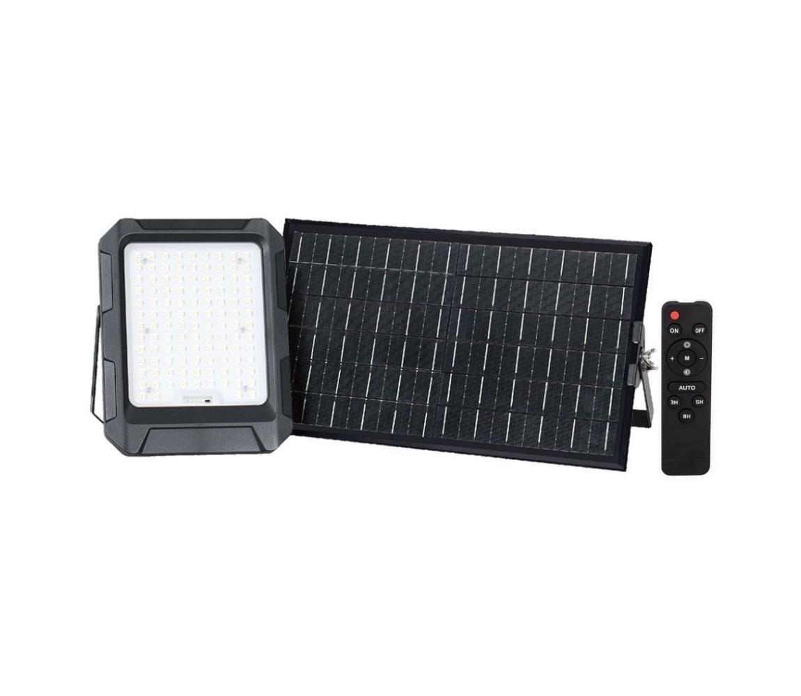  LED Solárny reflektor LED/15W/3,7V IP65 4000K čierna + DO 